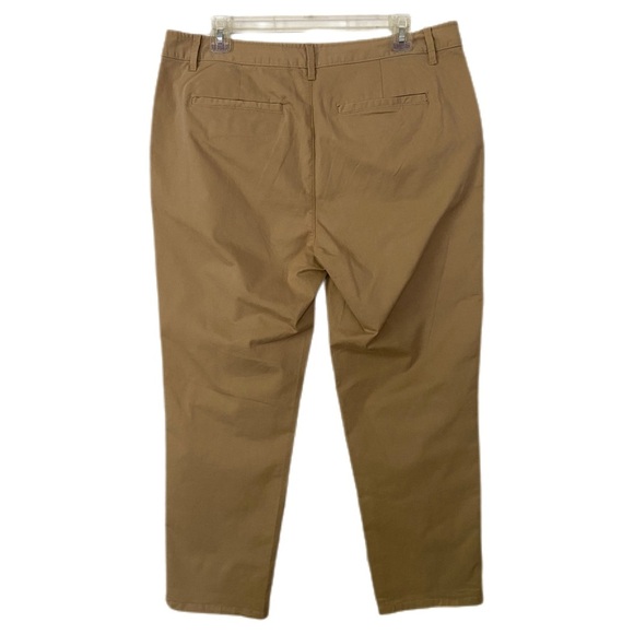 Free Assembly Preppy Academia Chinos Straight Leg Neutral Smart Casual Size 12 - Picture 2 of 12